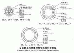 KYJV，KYJVP，KYJV22額定電壓0.6/1kV交聯(lián)聚乙烯絕緣控制電纜